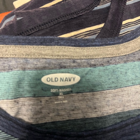 Blues/Grays Striped Tee - Picture 6 of 7